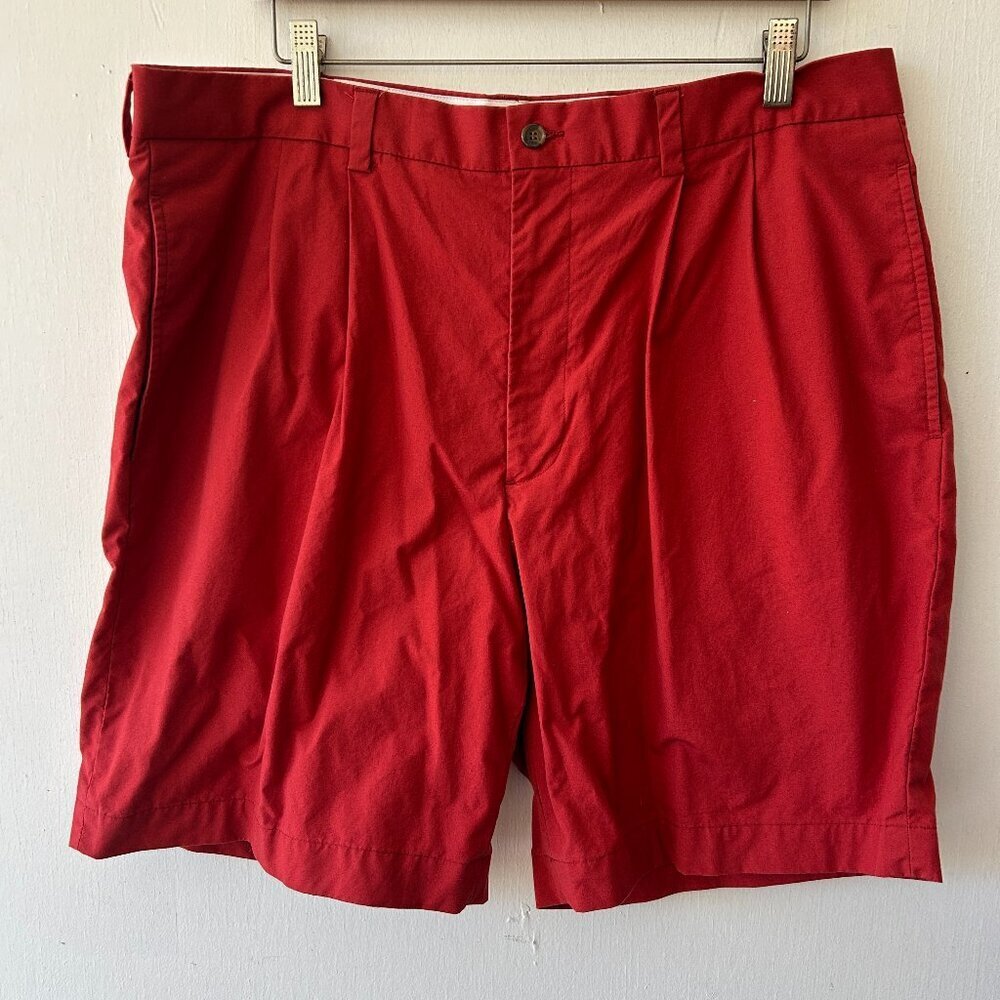 346‎ Brooks Brothers Shorts Mens 36 Red Rust Pockets Chino Preppy